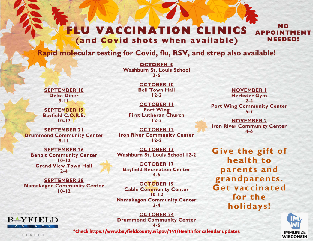 Area Flu Vaccination Clinics