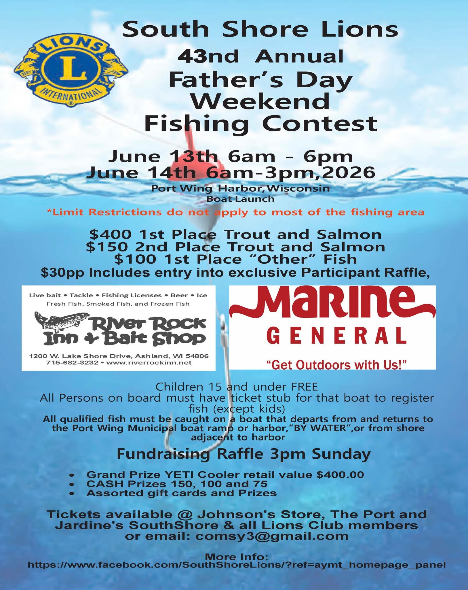 2026 Fishing Contest Poster