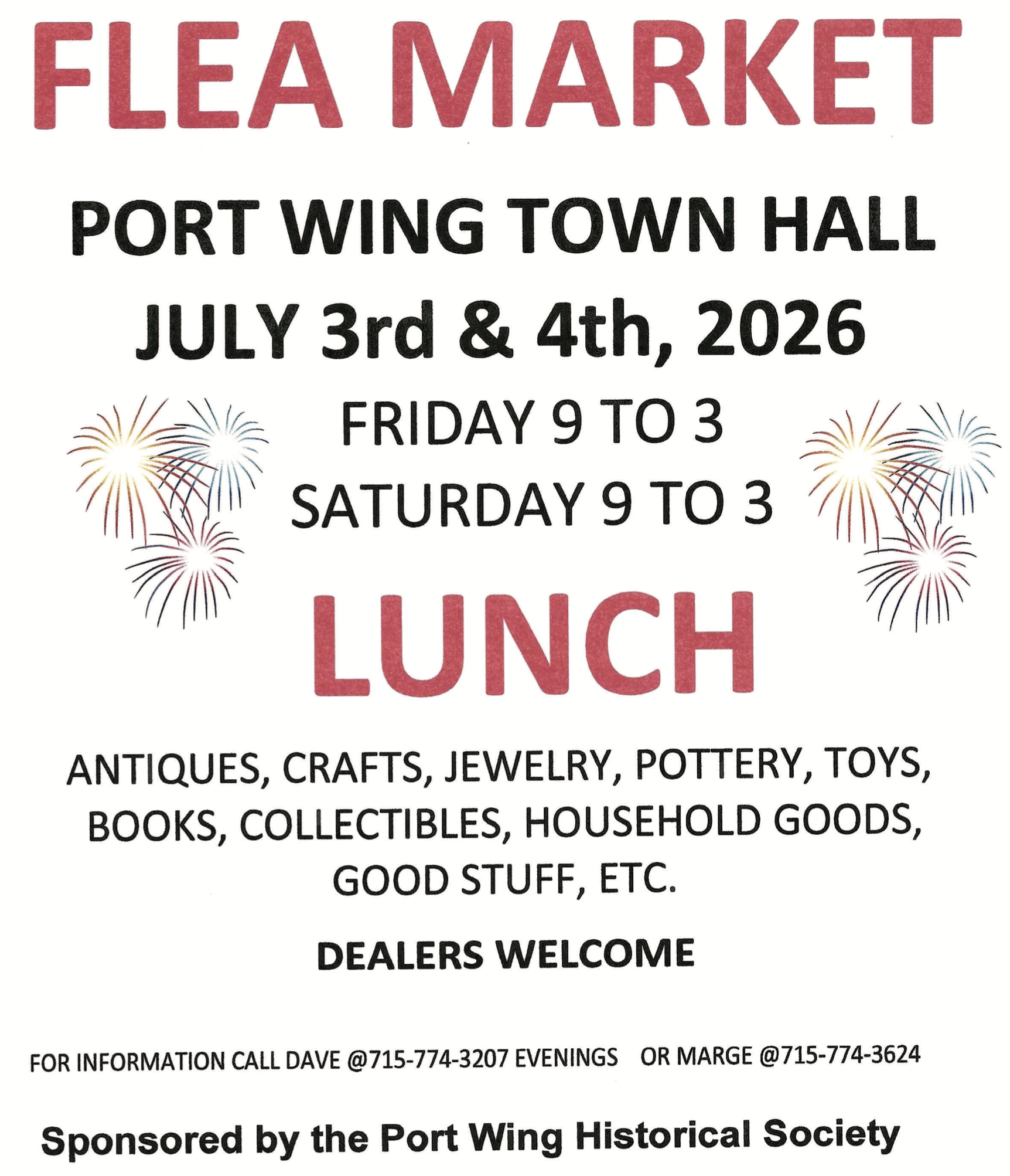 Museum Flea Market & Lunch